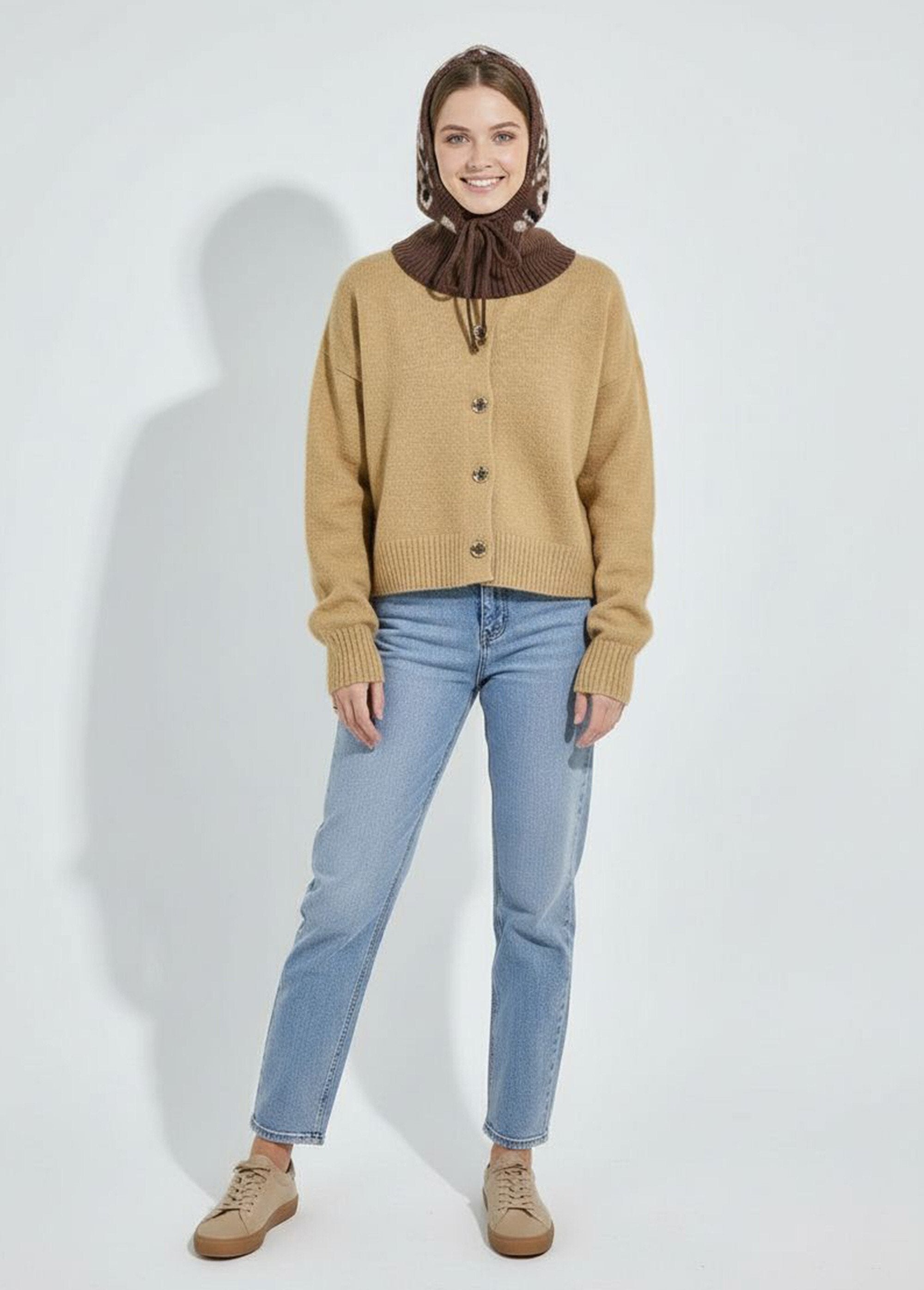 Cagoule_maille_léopard_avec_laine_Leopard_SF1_slim