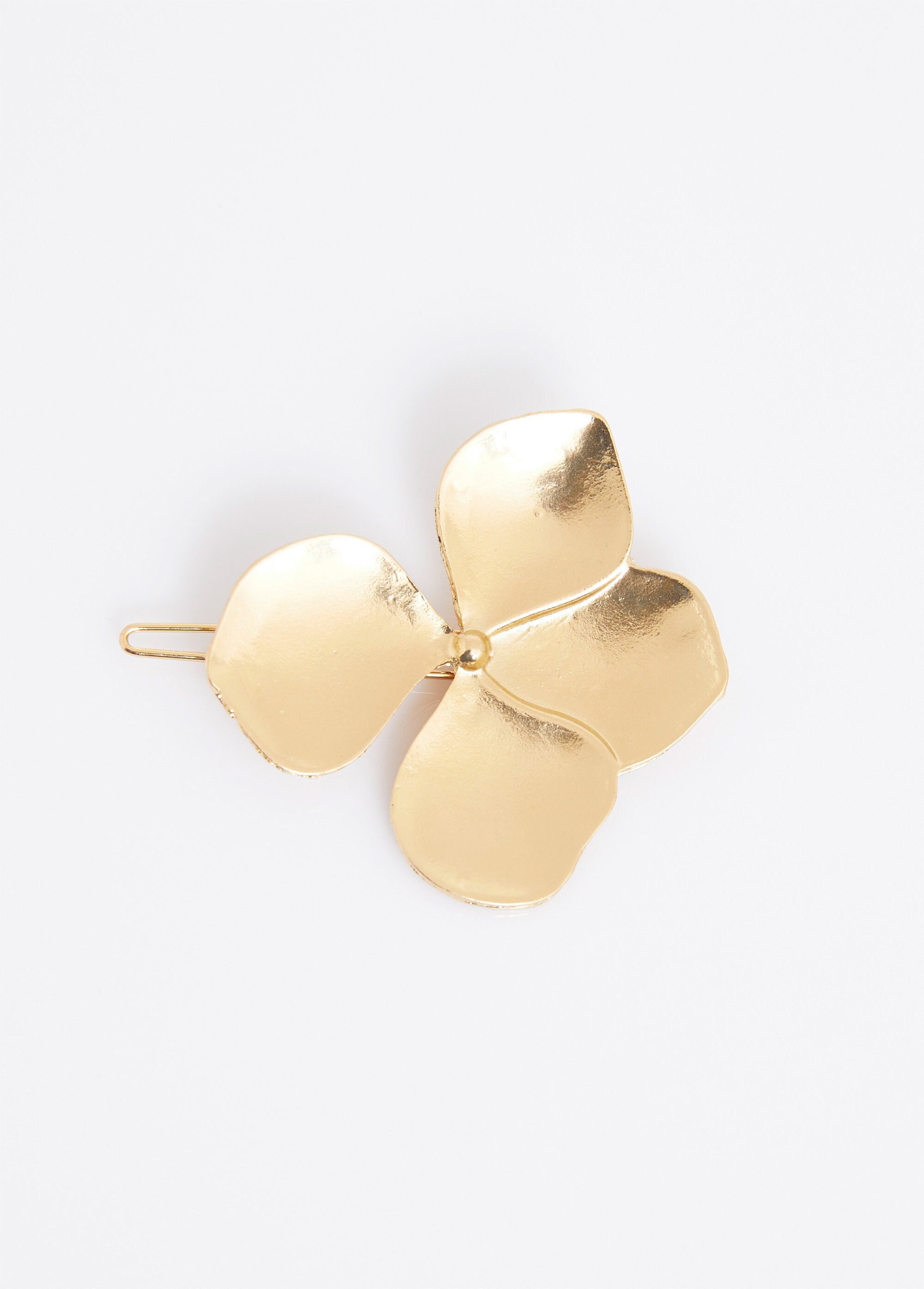 Thin_stainless_steel_hydrangea_hair_clip_Golden_FA1_slim