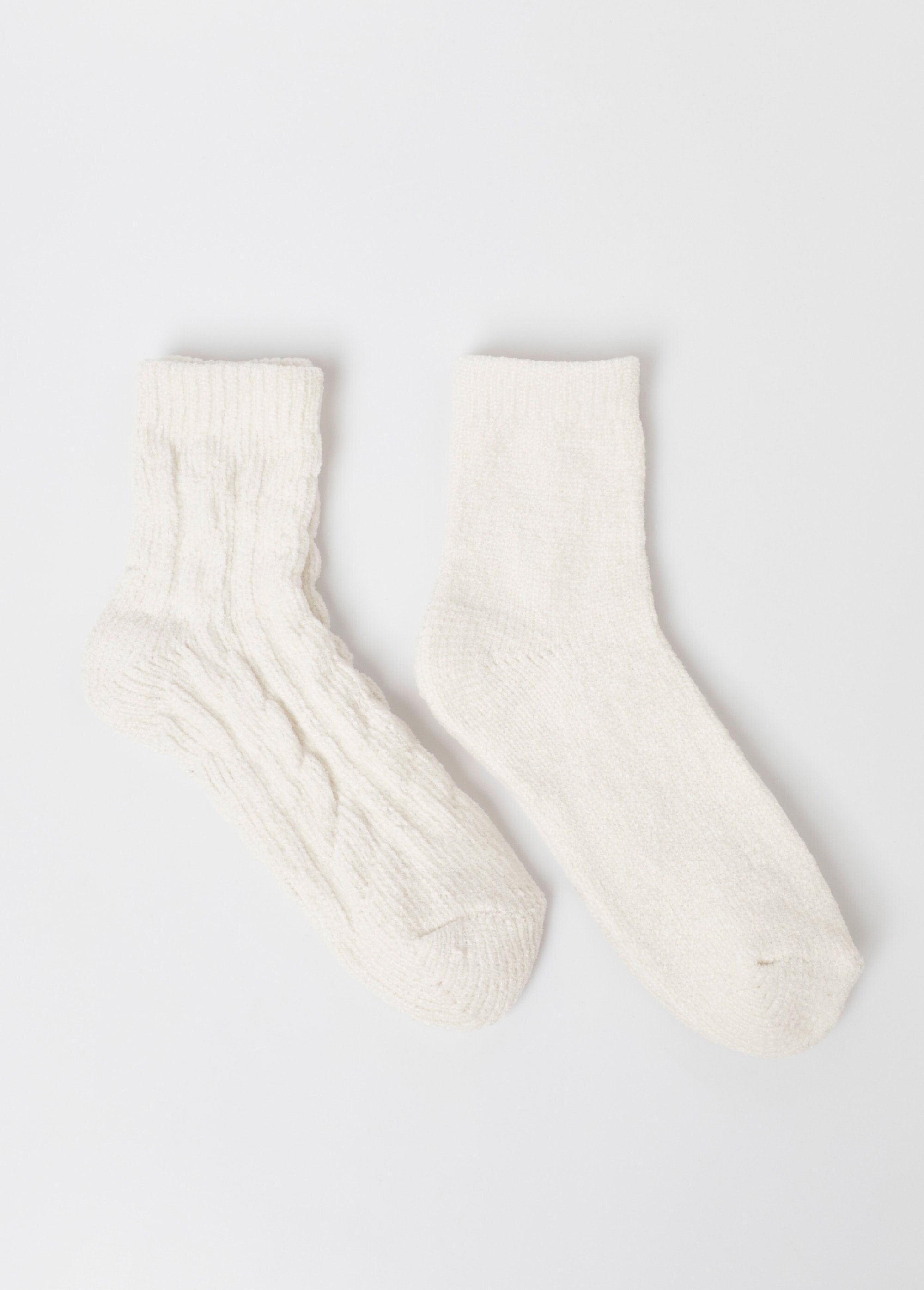 Pack_of_2_soft_chenille_socks_Ecru_DE1_slim