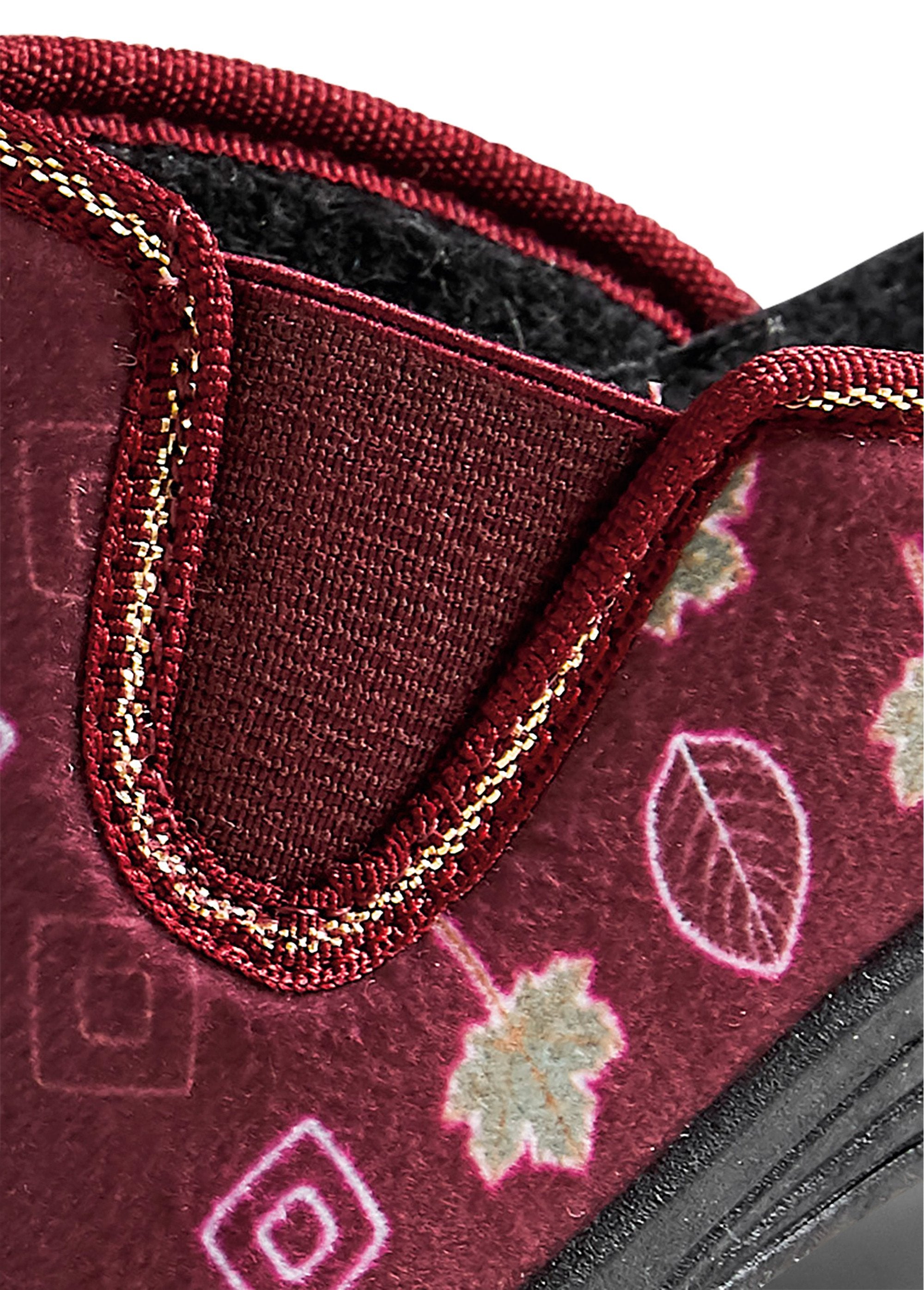 Comfort_width_heeled_mule_slippers_Burgundy_print_DE1_slim