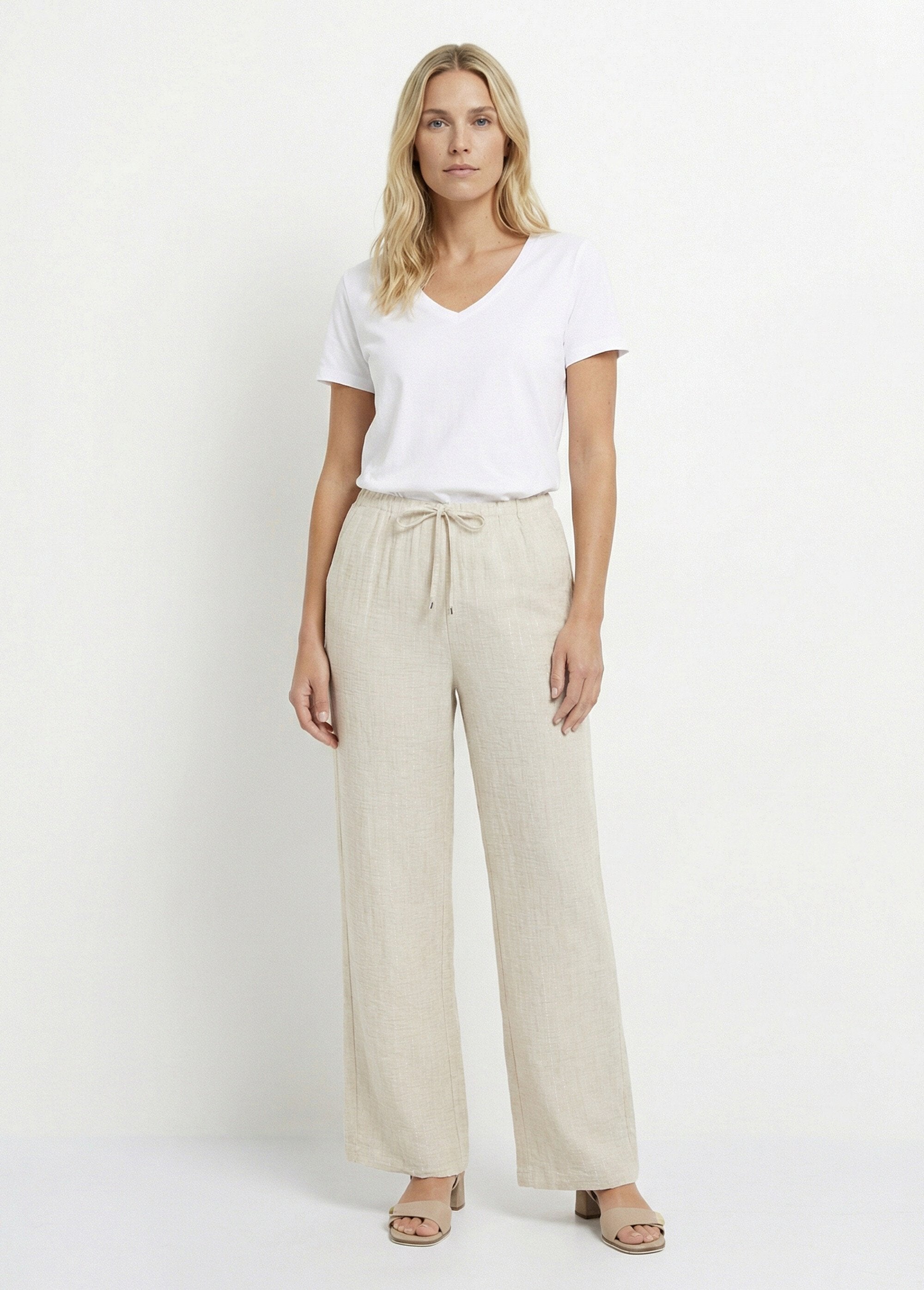 Pantalon_tailleur_rayé_aspect_irrégulier_Beige_SF1_slim