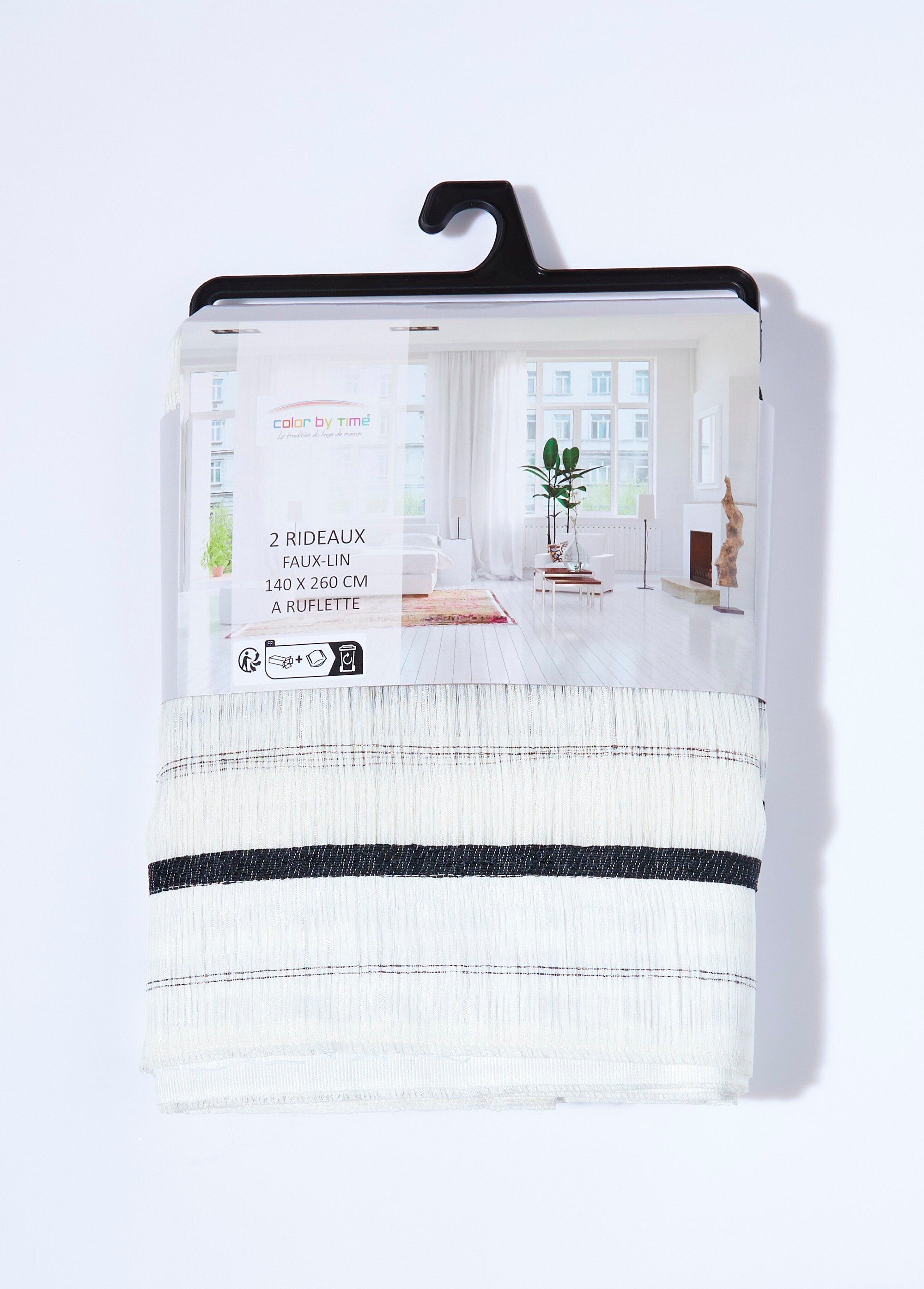 Single-panel_curtain_with_two-tone_gathered_trim_Black_stripe_DE2_slim