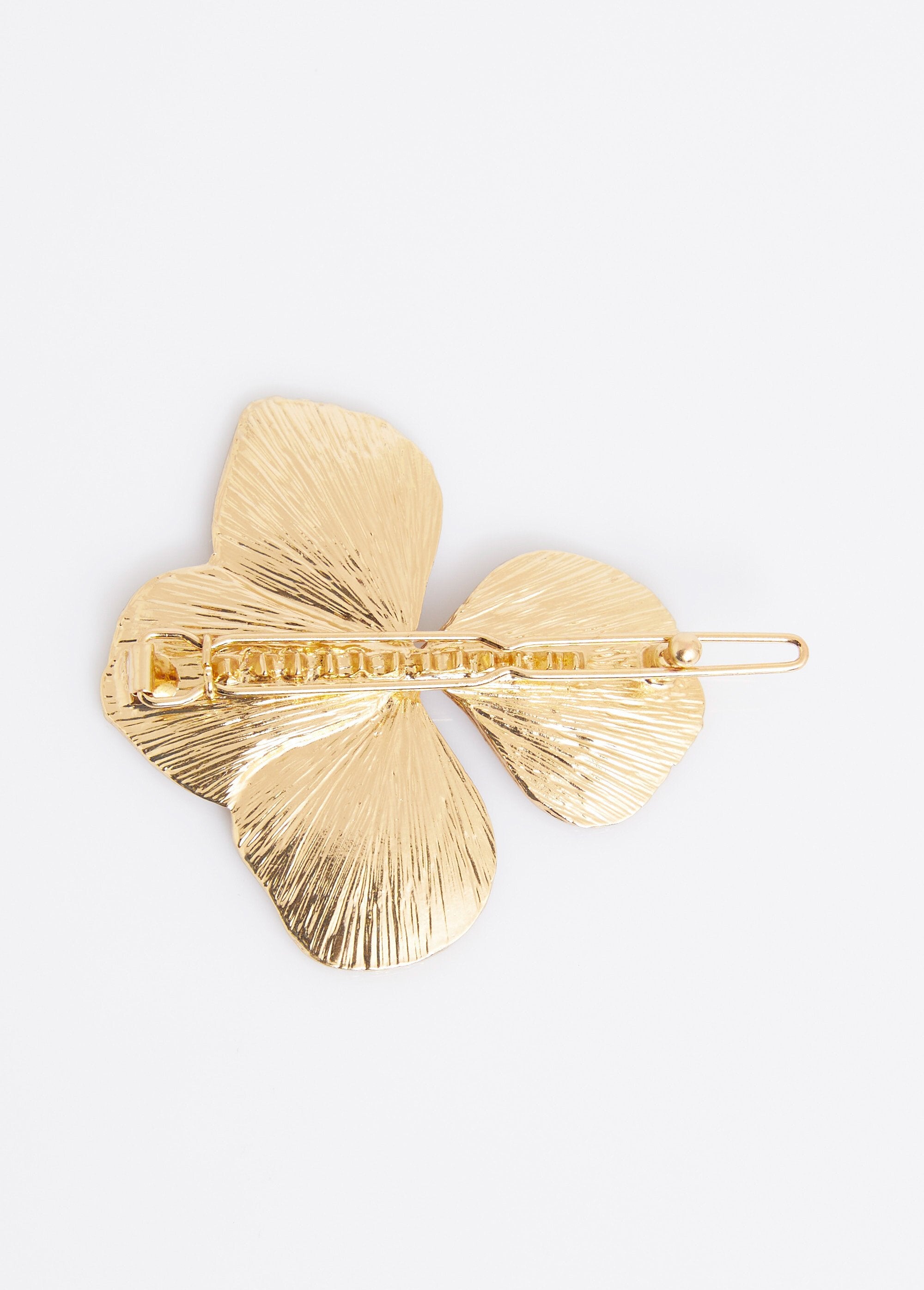 Thin_stainless_steel_hydrangea_hair_clip_Golden_DE1_slim