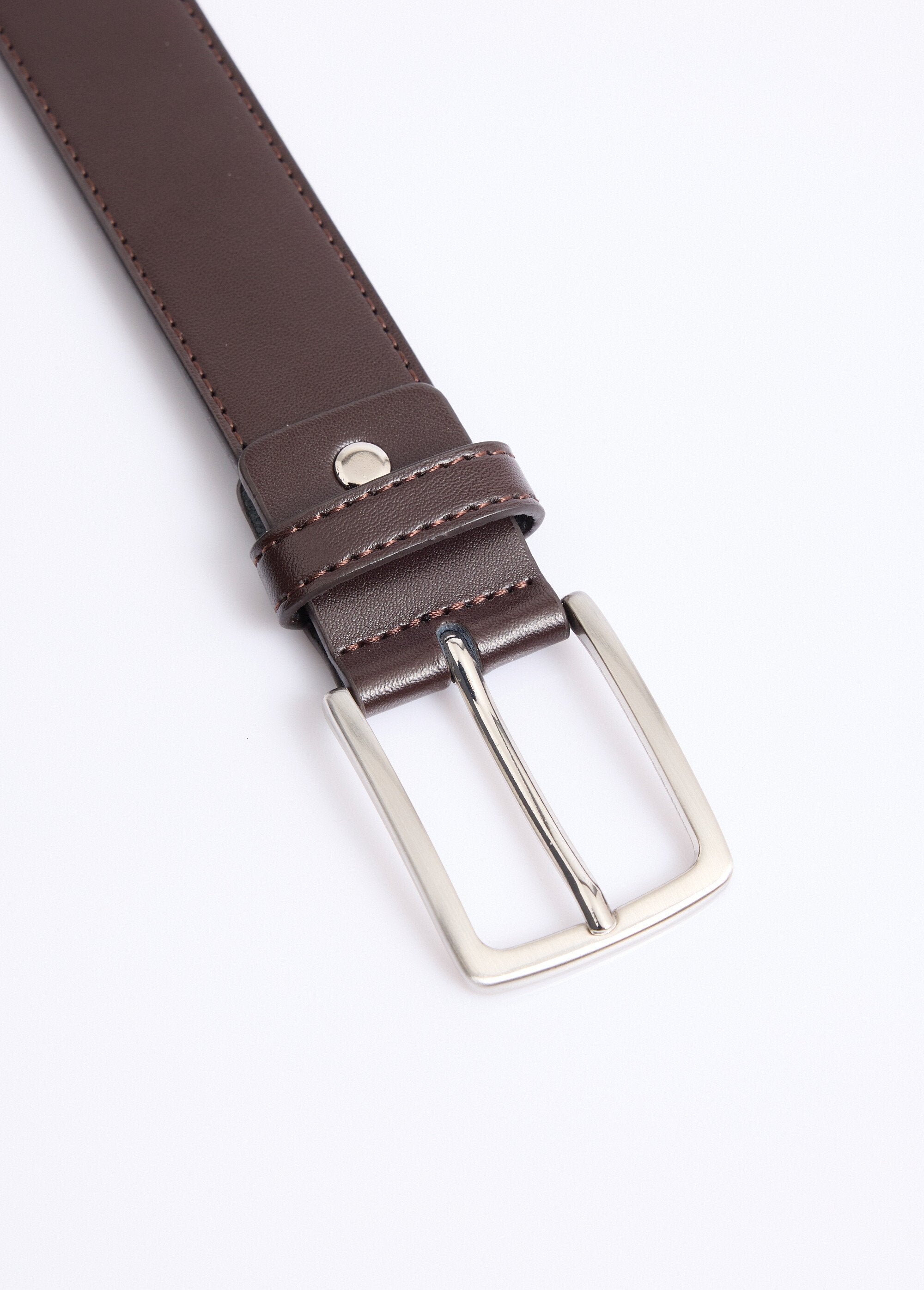 Genuine_leather_belt,_metal_buckle_Brown_DE2_slim