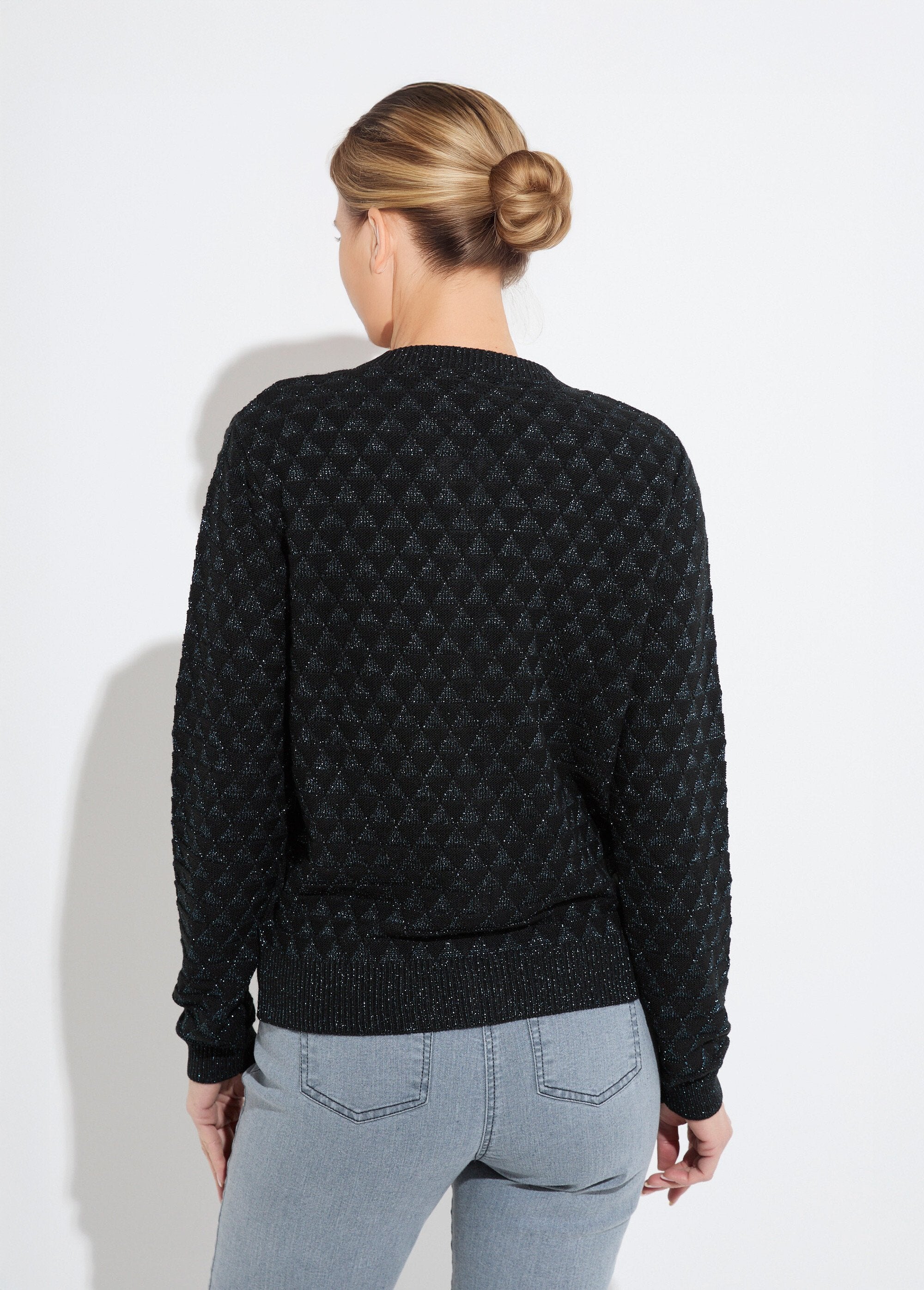 Gilet_zippé_esprit_bomber_maille_brillante_Noir_DO1_slim