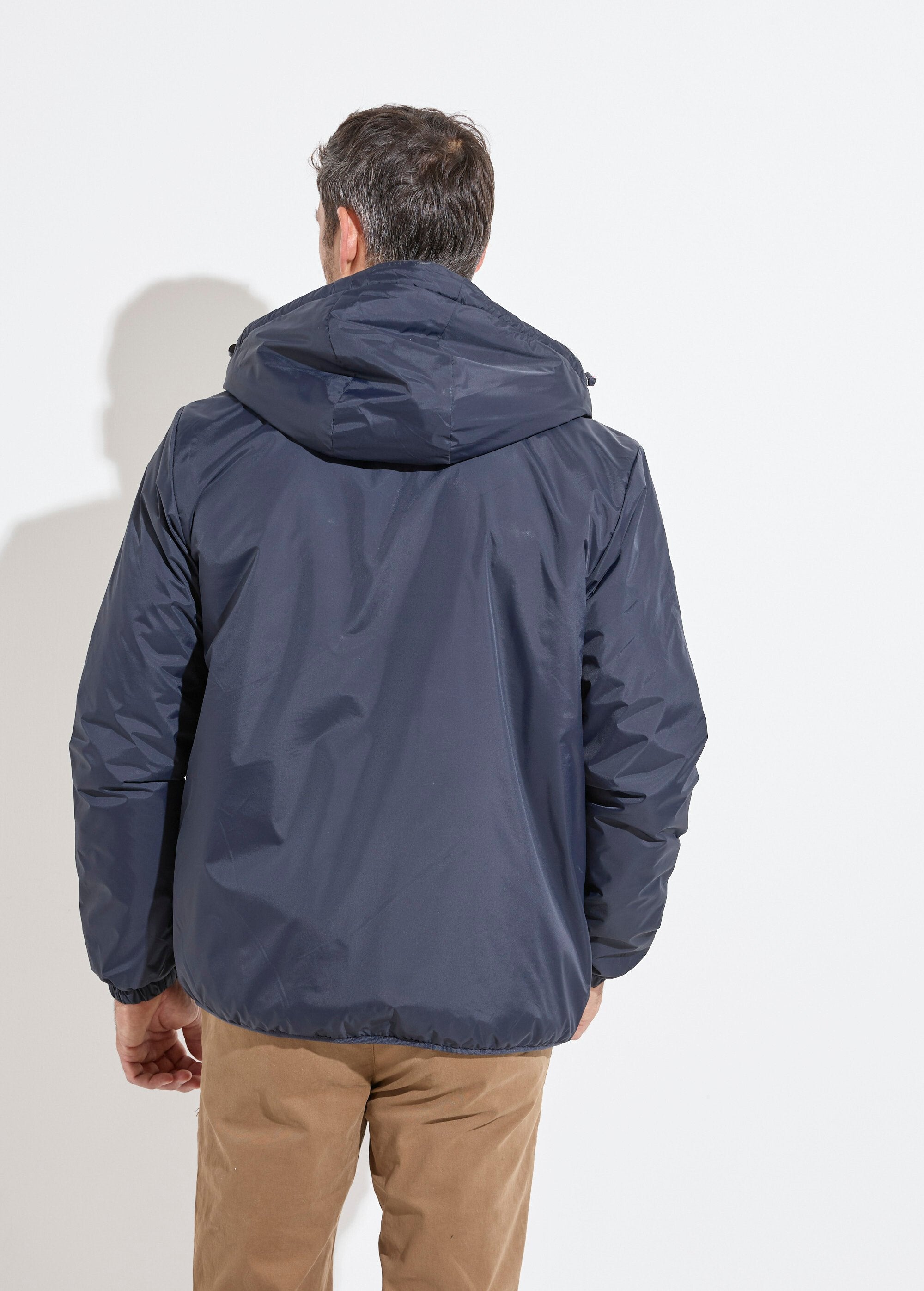Parka_courte_chaude_fourrée_déperlante_Marine_et_ecru_DO1_slim