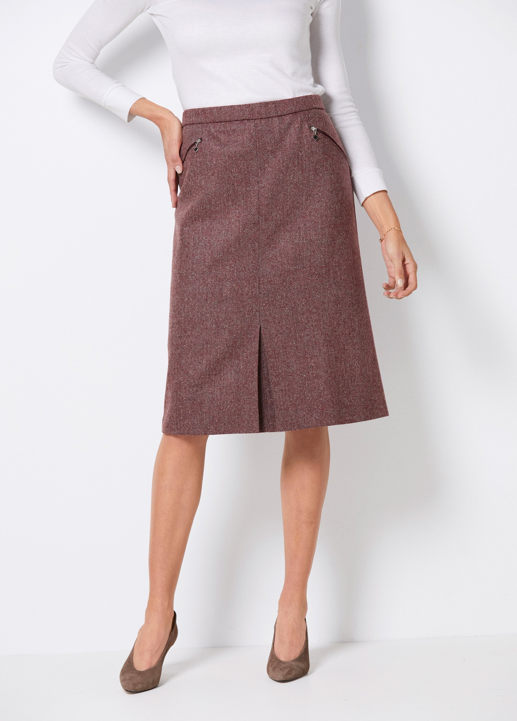 Herringbone_or_heather_skirt_length_65_cm_with_wool_Burgundy_herringbone_FA1_slim