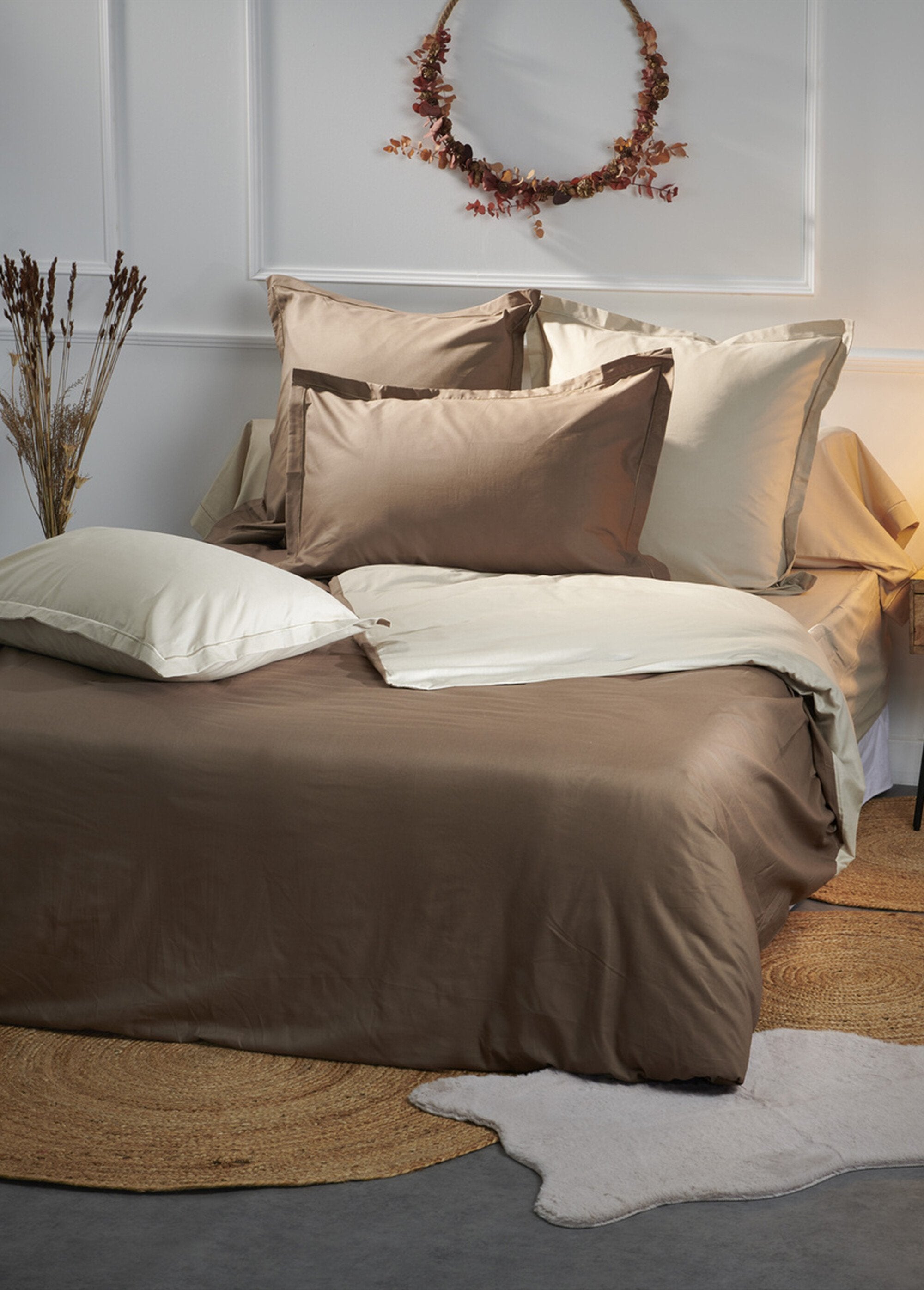 RELAX_plain_pure_cotton_flat_sheet_Taupe_brown_DE2_slim