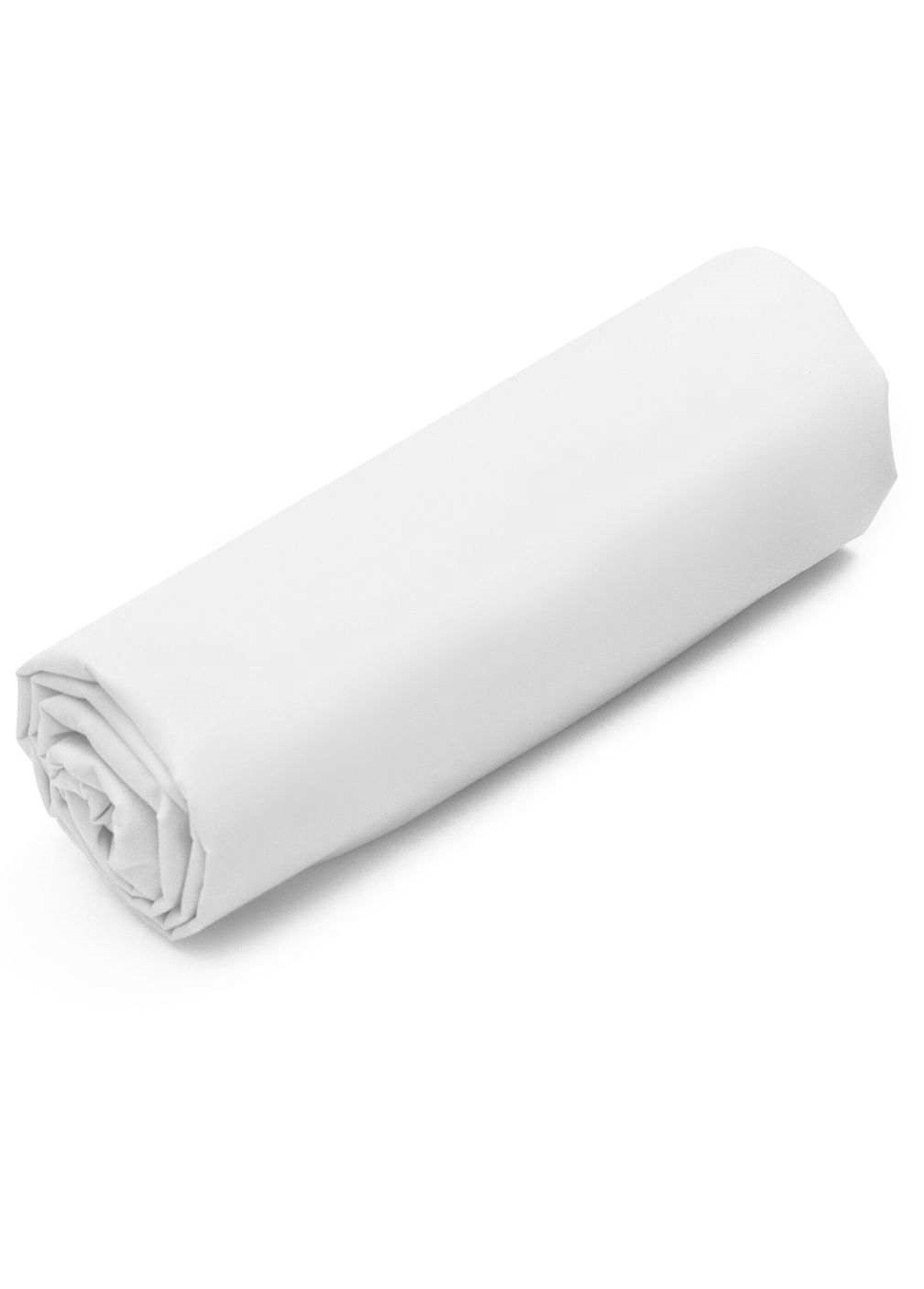 REPOS_plain_cotton_percale_fitted_sheet_White_FA1_slim