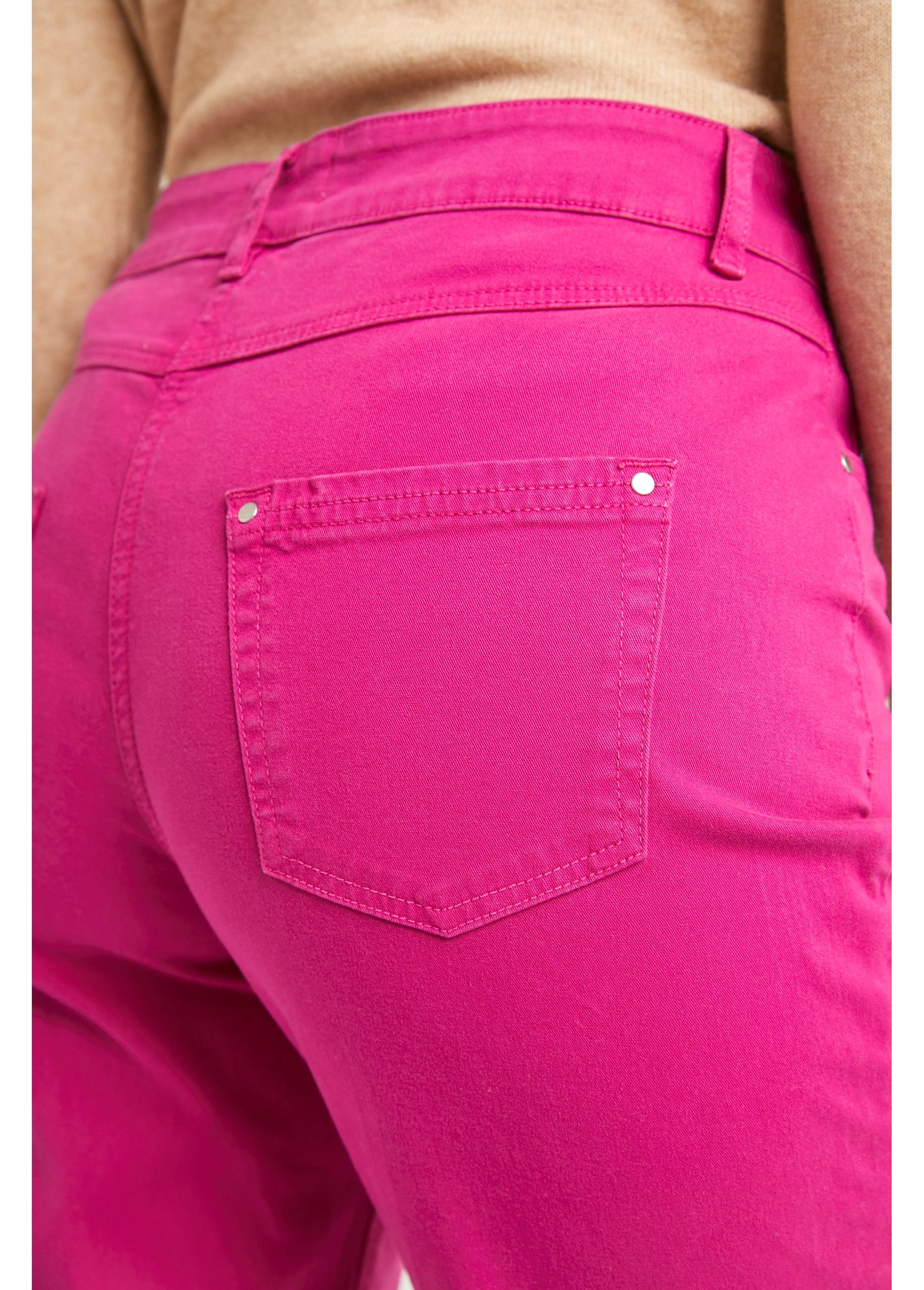 Straight-leg_5-pocket_stretch_cotton_pants_Magenta_pink_DE2_slim