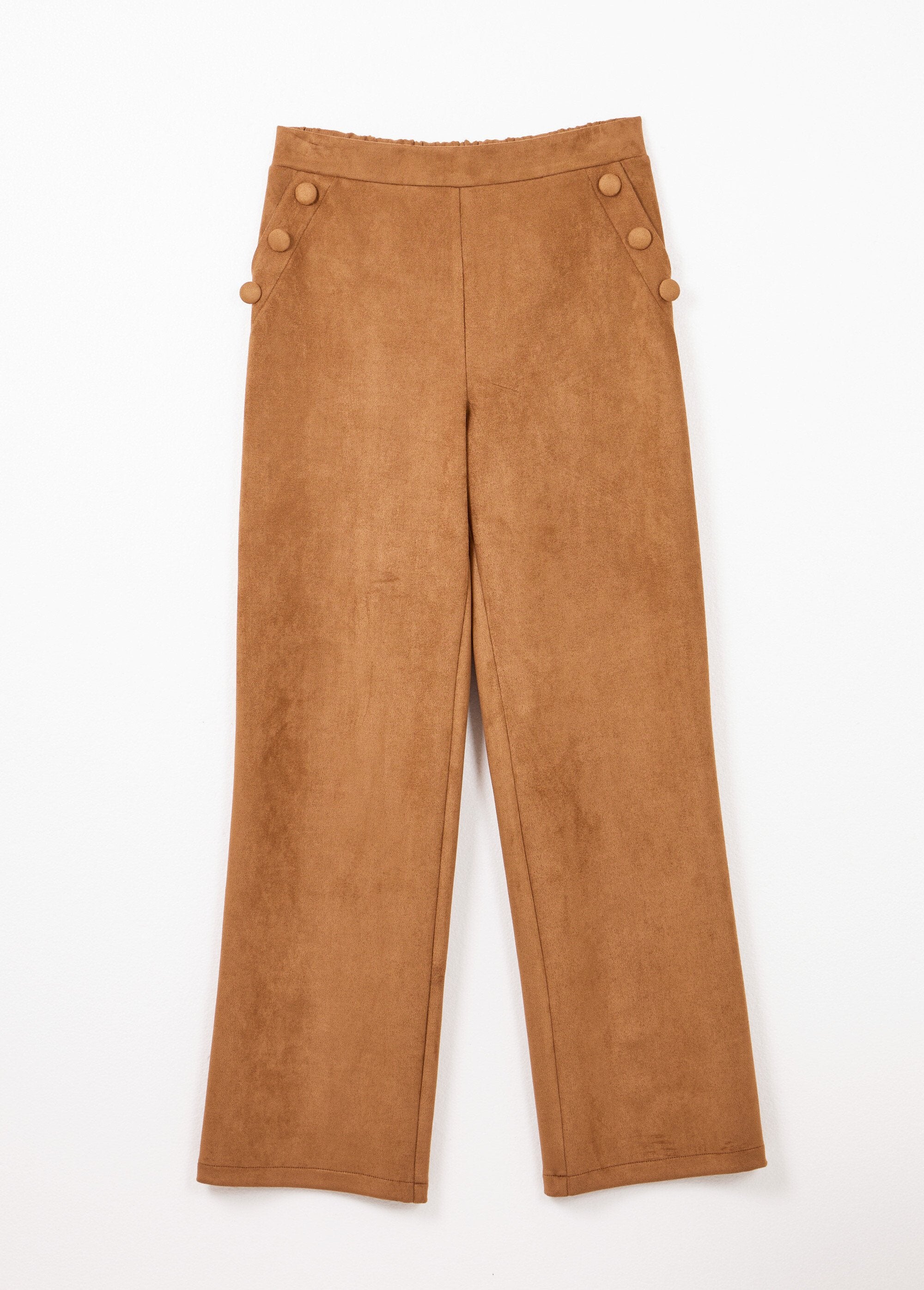 Straight-leg_trousers_with_elasticated_waistband_in_suede_fabric_camel_AP1_slim