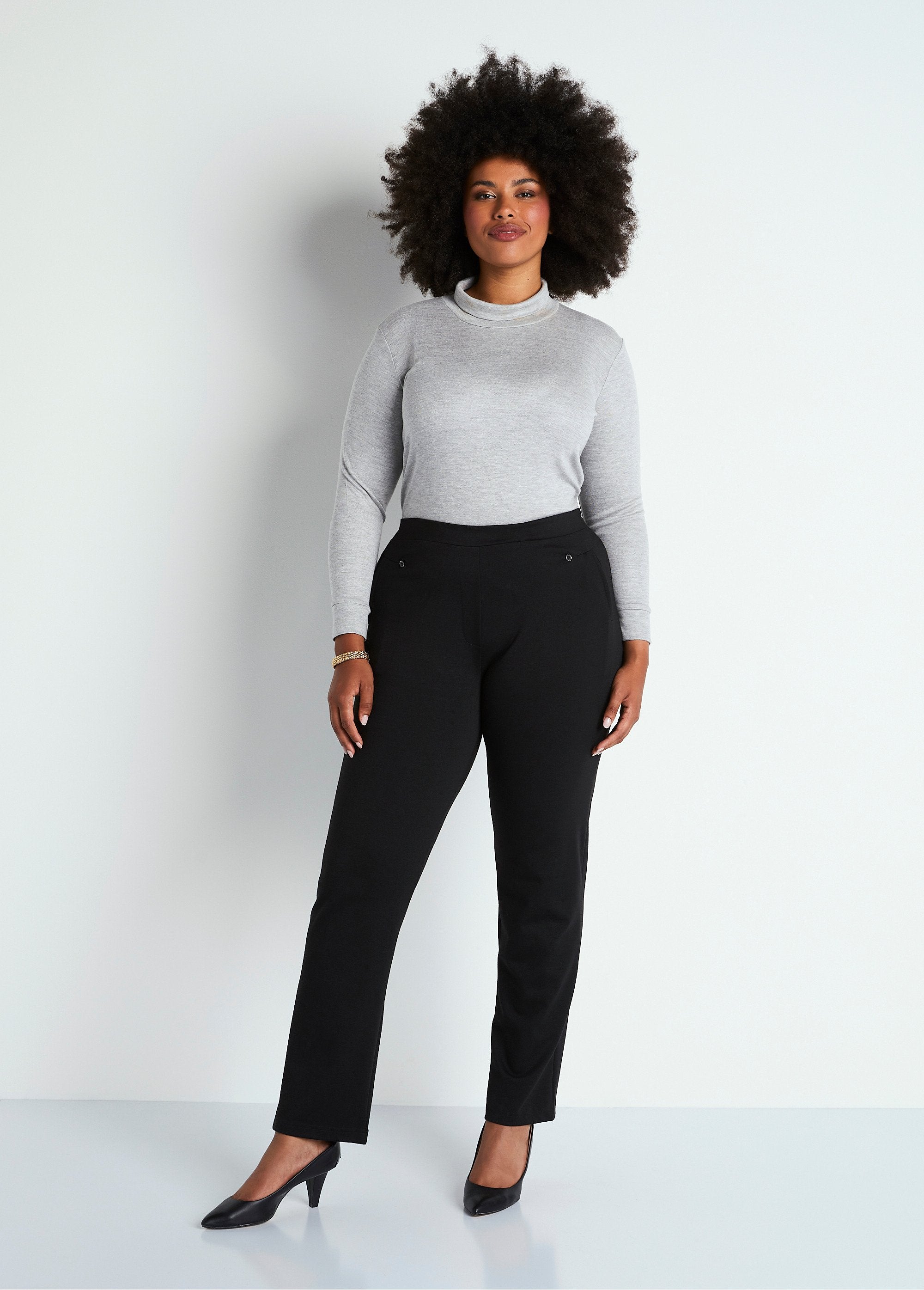 Straight_pants_with_semi-elasticated_waist_Plain_black_SF1_curvy