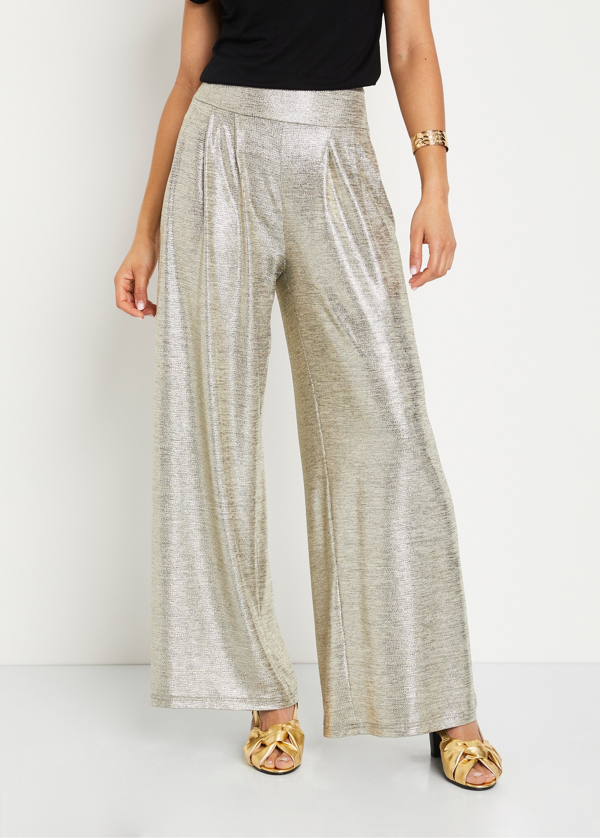 Wide_shiny_knit_pants_with_elasticated_waist_Golden_FA1_slim