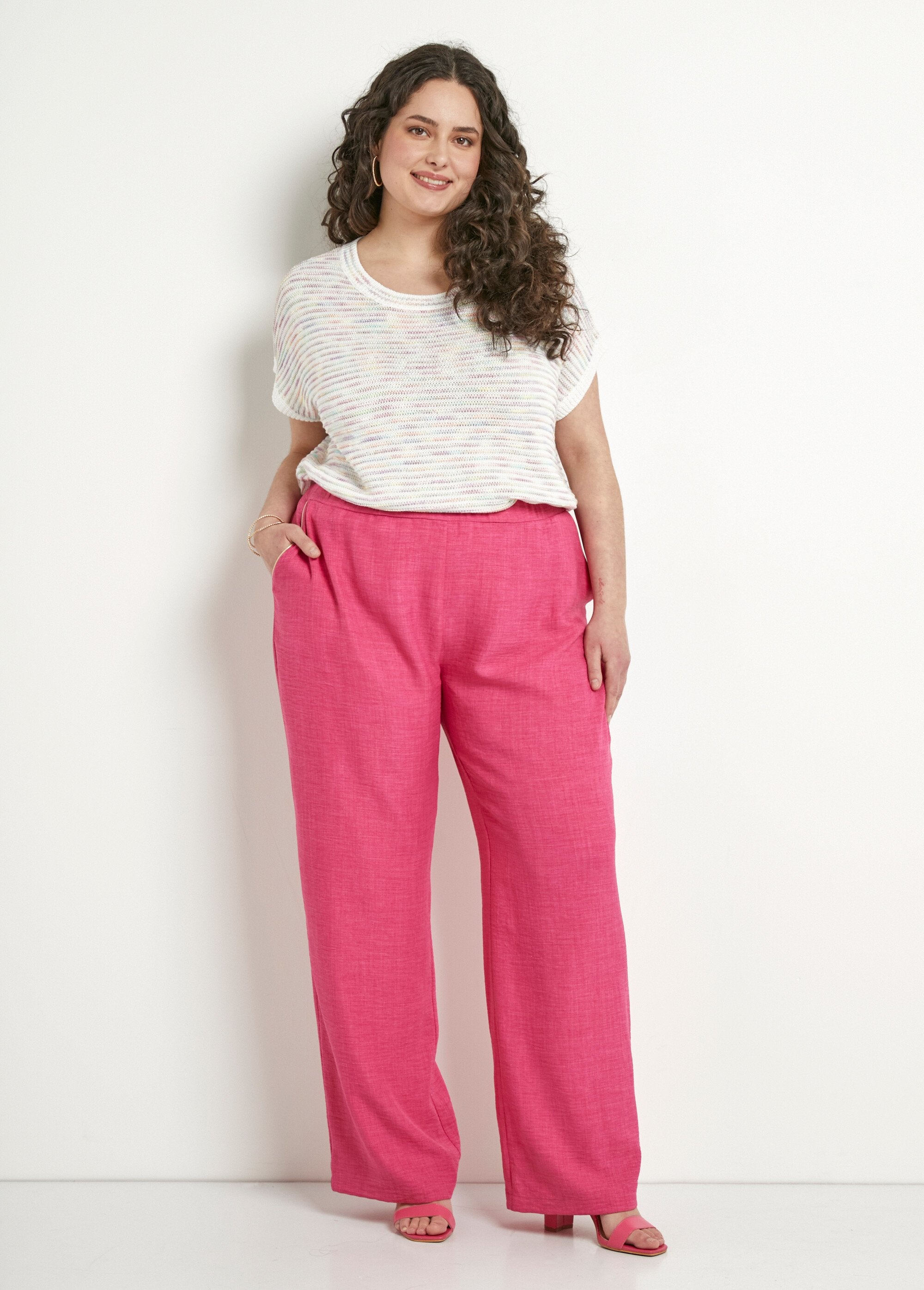 Wide_trousers_with_semi-elasticated_waist_and_linen_look_Pink_SF1_curvy