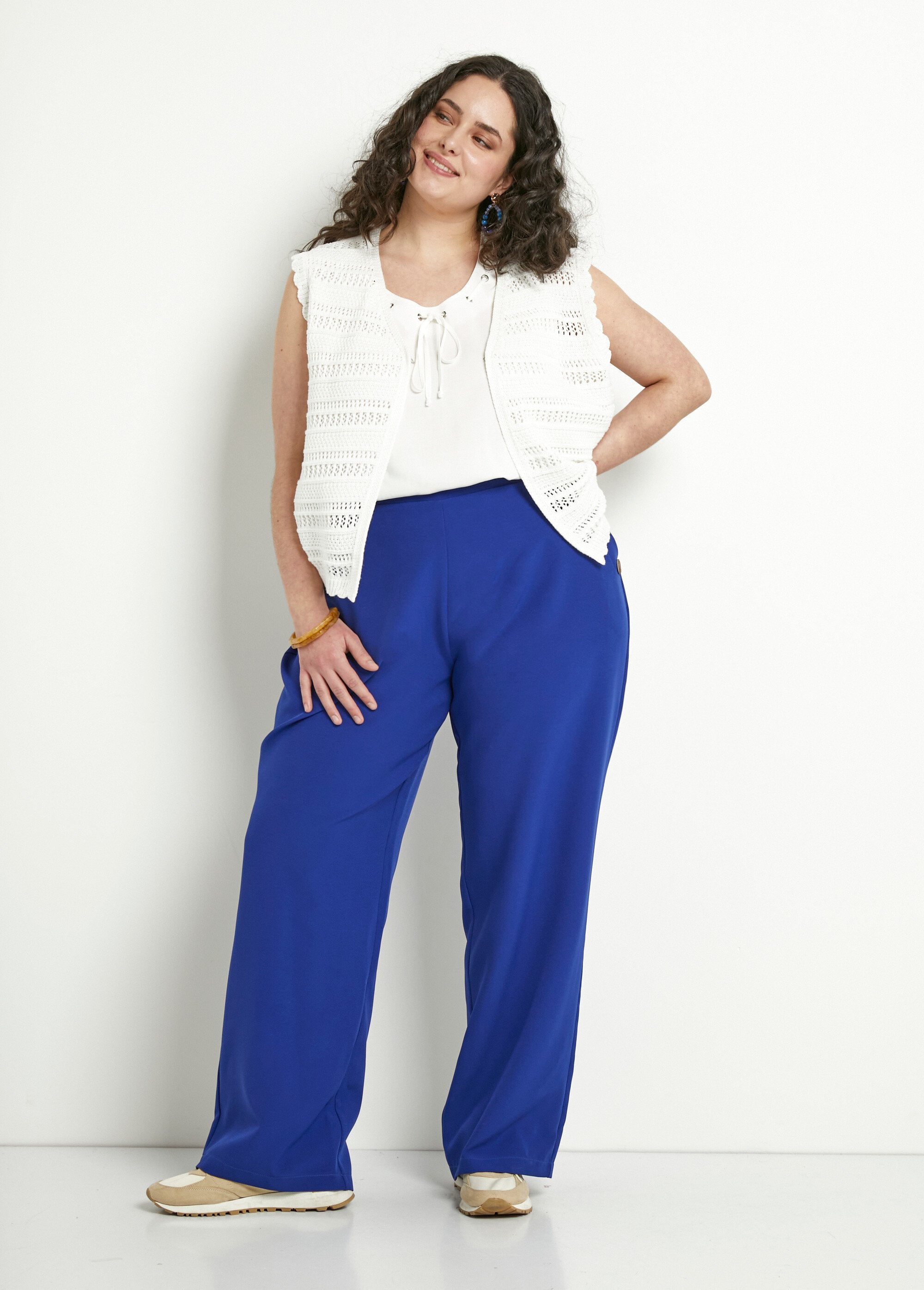 Plain_wide_leg_pants_with_semi-elasticated_waist_Blue_SF1_curvy