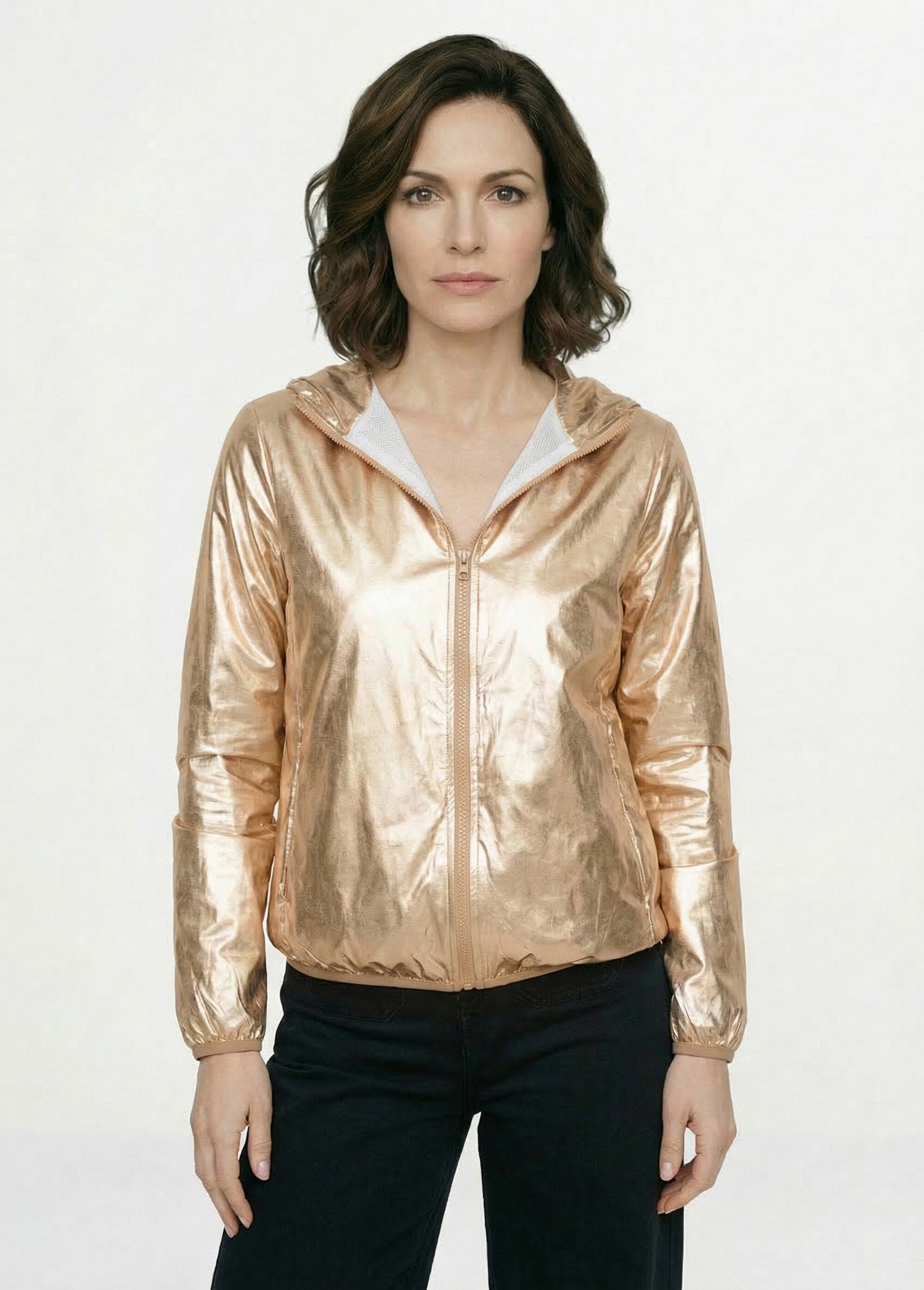 Trendy_shiny_hooded_parka_Golden_FA1_slim