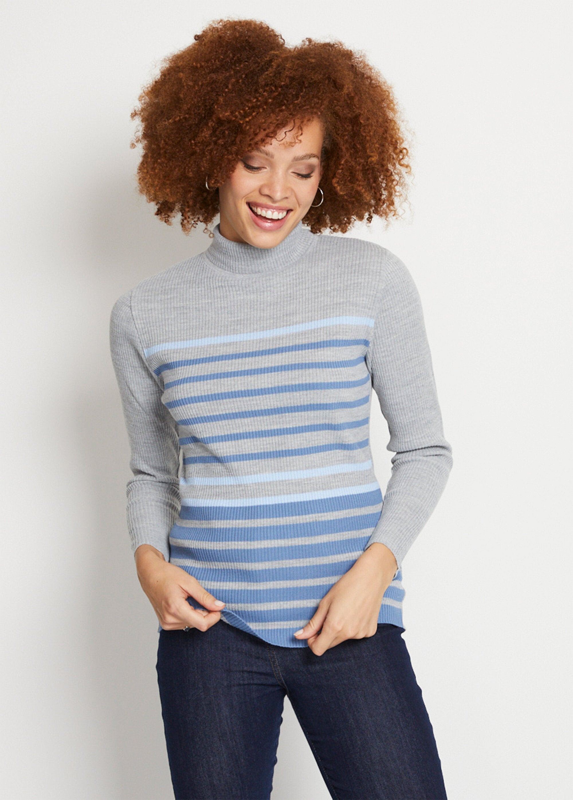 Short_ribbed_knit_high_neck_sweater_Blue_stripe_FA1_slim