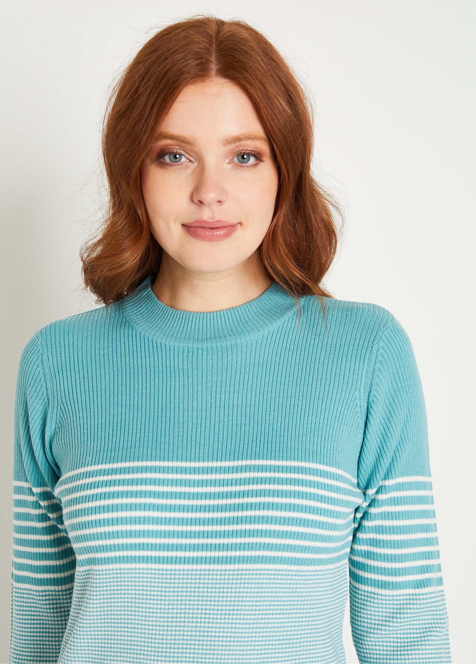 Rib-knit_high-neck_sweater_Aqua_and_ecru_DE1_slim