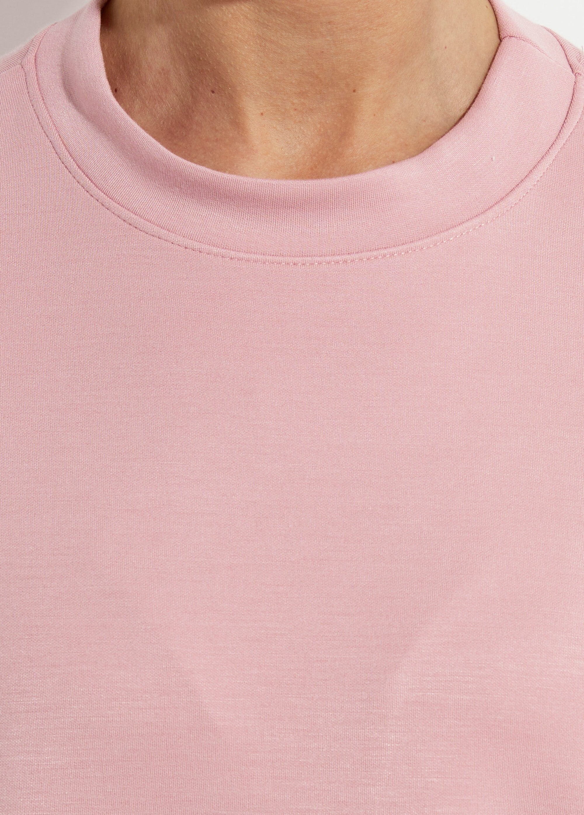 Sweat_shirt_large_col_rond,_manches_3/4_Rose_clair_DE2_slim