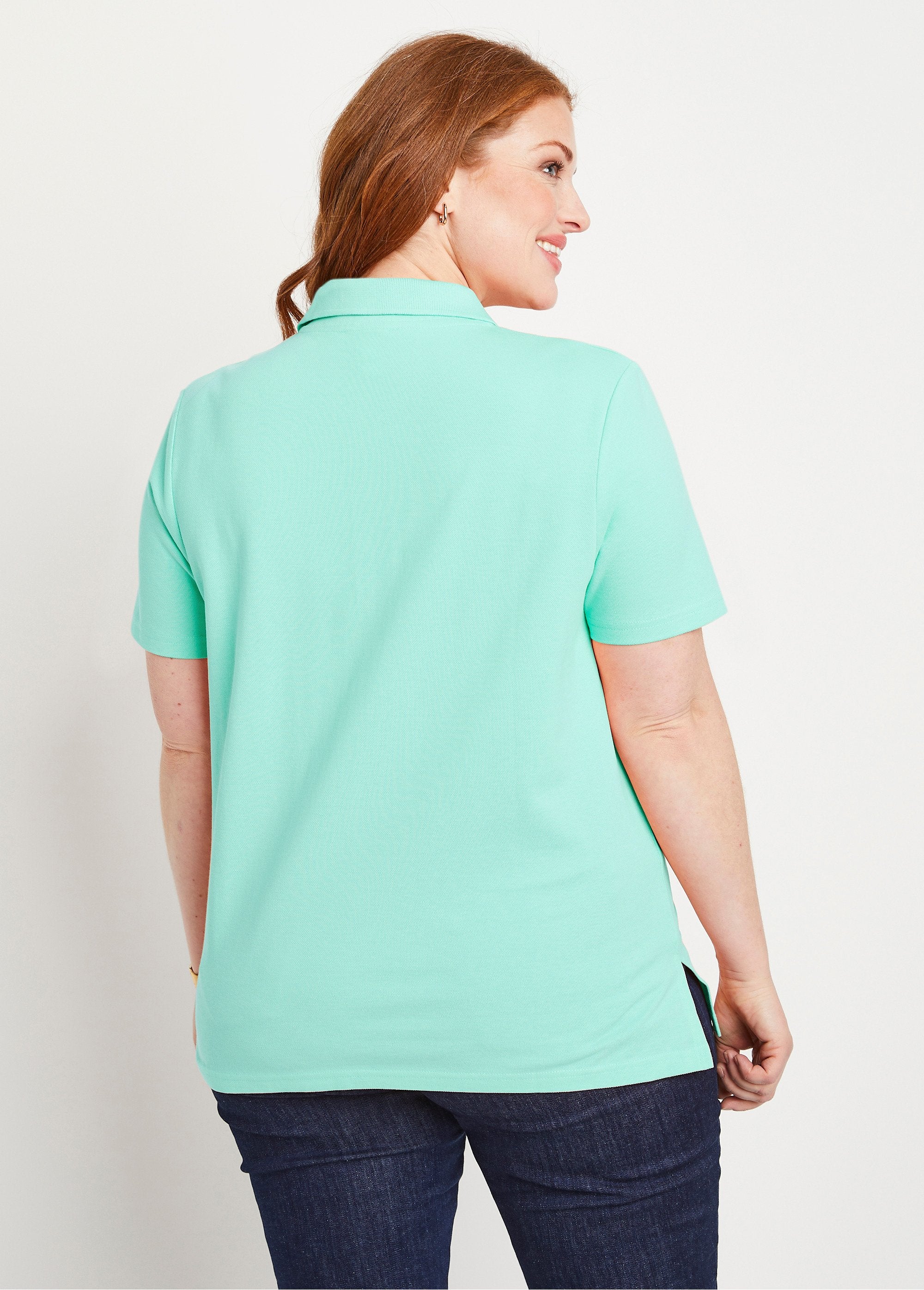 Cotton_piqué_knit_t-shirt_with_polo_collar_Green_DO1_curvy