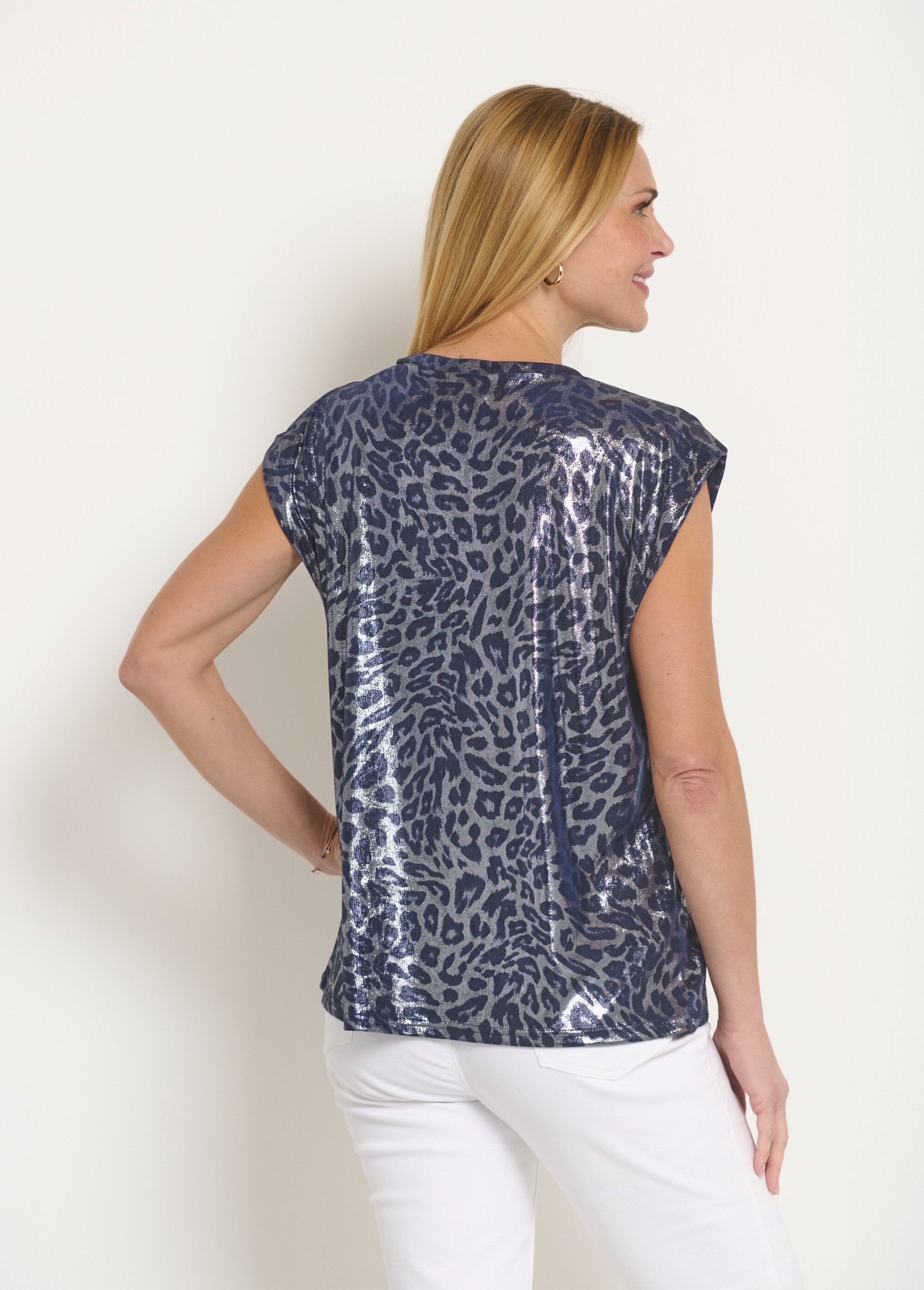 Metallic_Leopard_Print_Sleeveless_T-Shirt_Navy_irises_DO1_slim