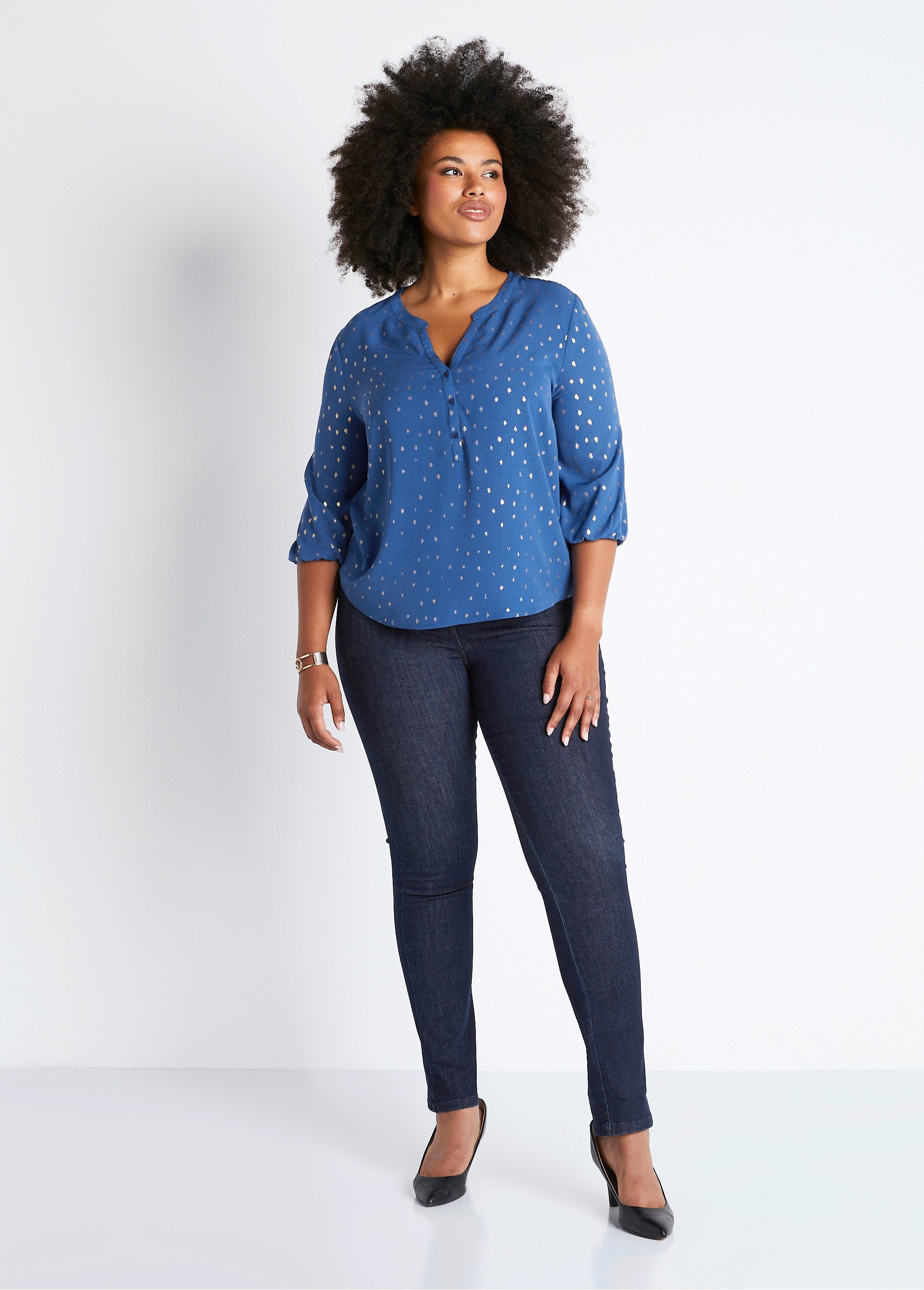 Loose_mid-length_tunic_with_3/4_sleeves_Blue_SF1_curvy